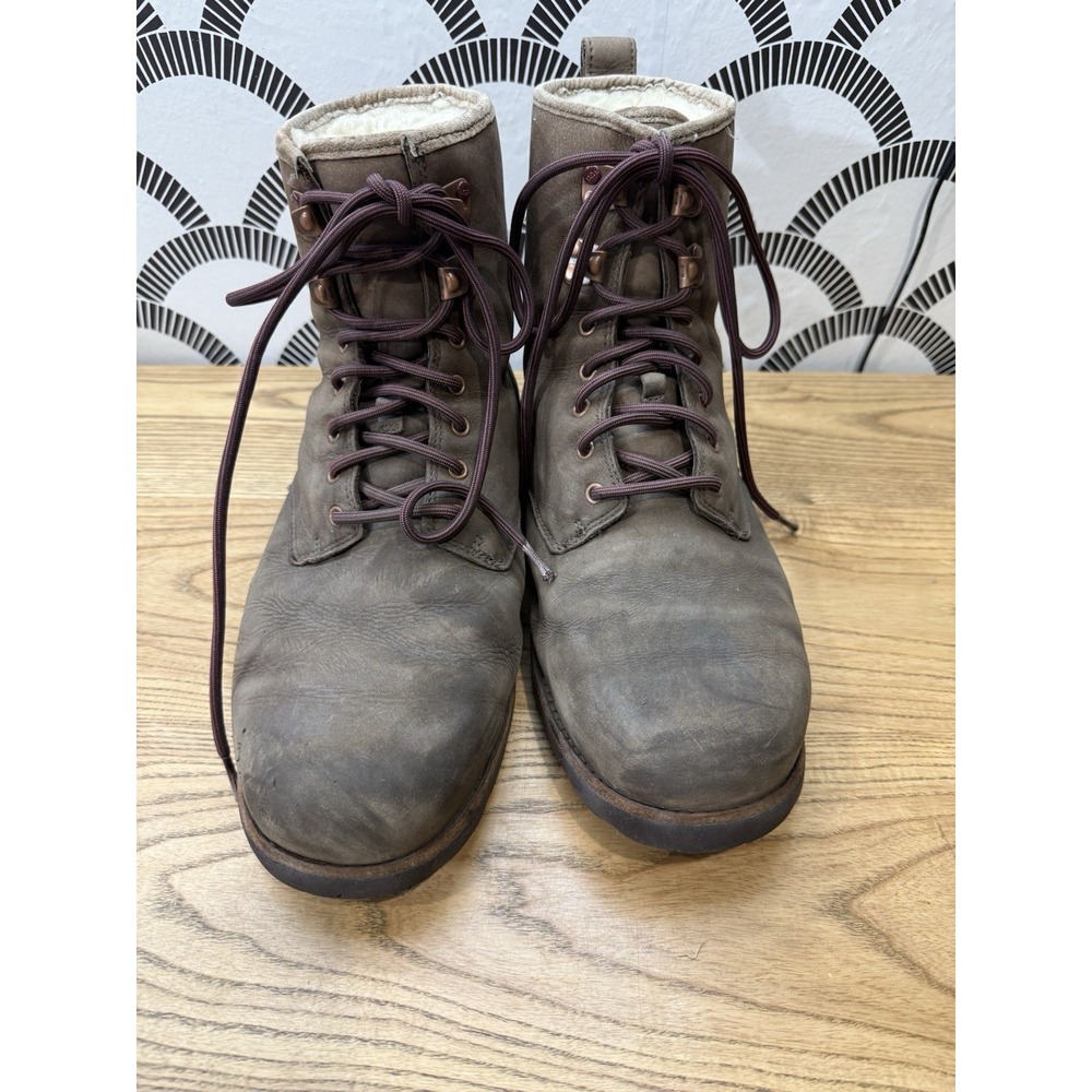 UGG Hannen TL Mens Waterproof Brown Boots Size 11 Outdoors Casual Shearling - Picture 2 of 7